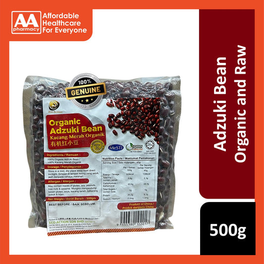 Lohas/Eco Action Organic Adzuki Bean 500g (New Packaging)