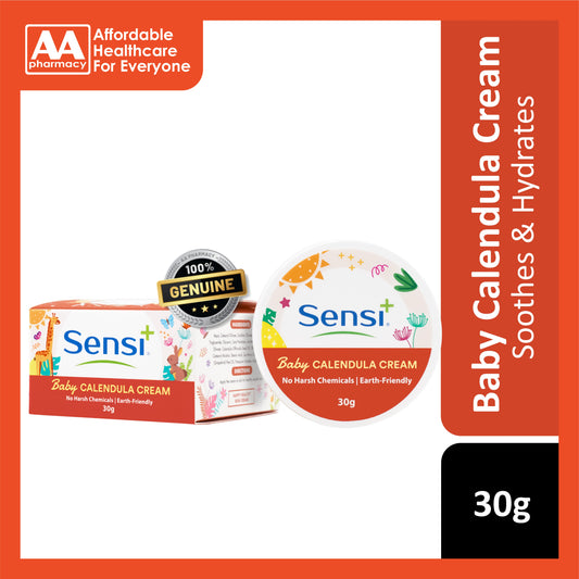 Sensi+ Baby Calendula Cream 30g (Plant Based Antioxidants) - Previously known as Aganix