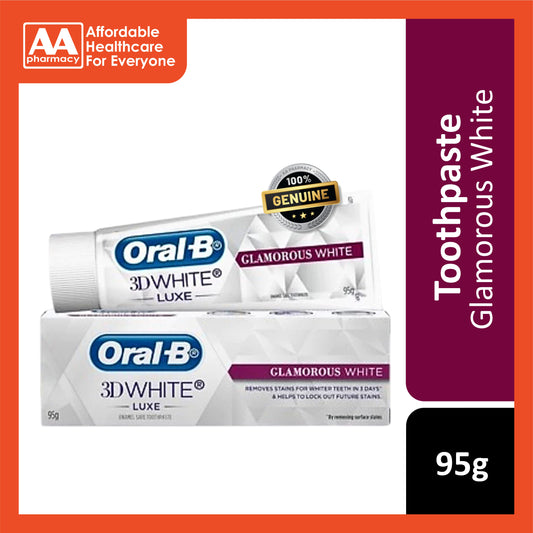 Oral-B 3D White Luxe Toothpaste Glamorous White 95g