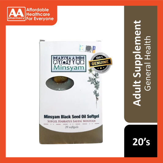 Minsyam Black Seed Oil Softgel Capsule 20's