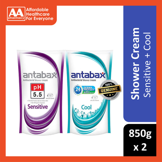 Antabax Shower Cream Refill (Cool+Sensitive) 850g X 2