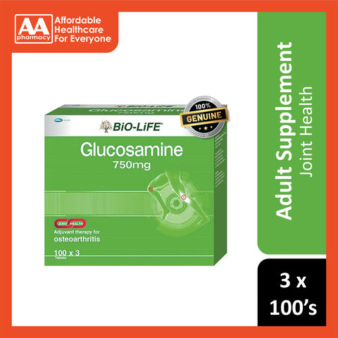 Bio-Life Glucosamine 750mg Tablet 3x100's