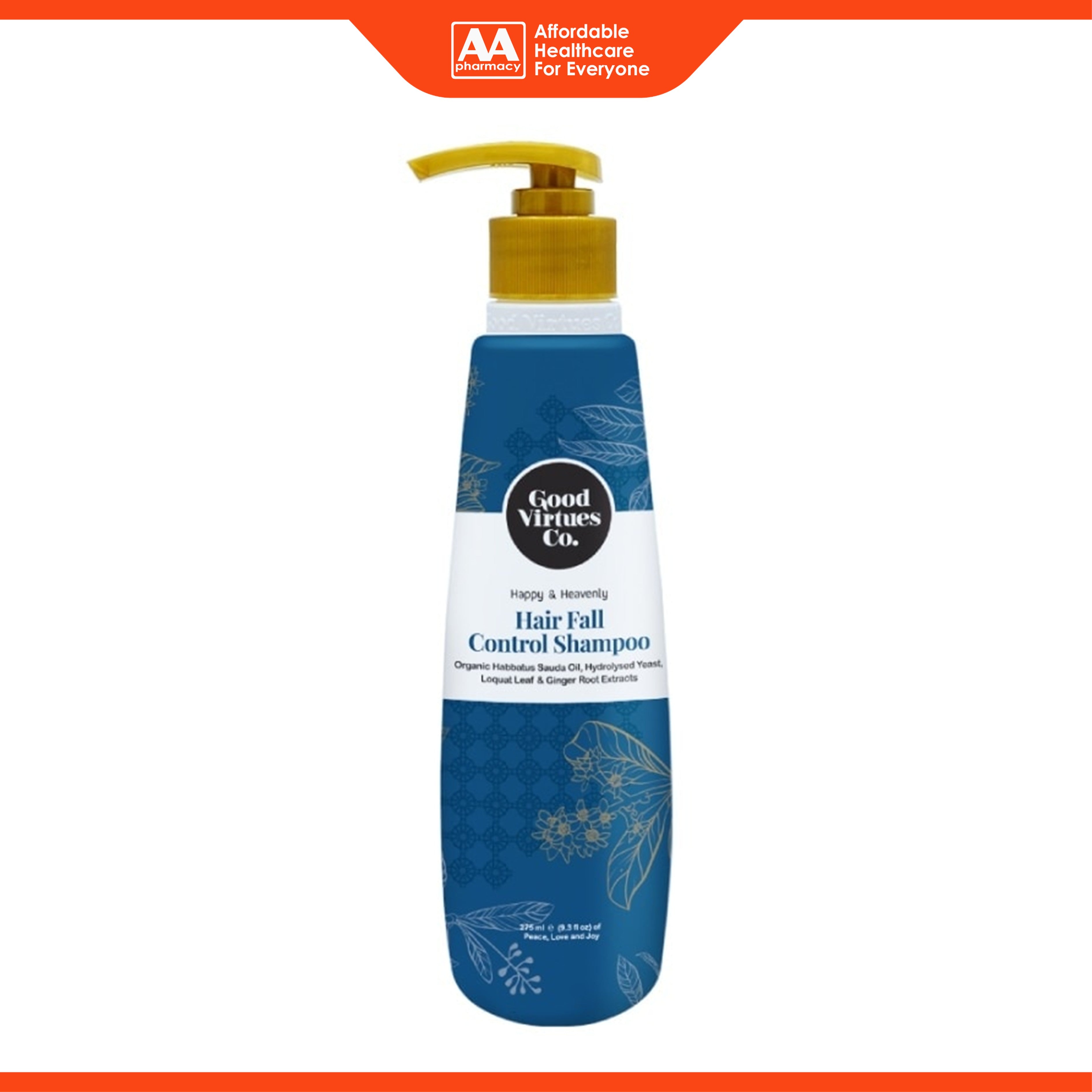 Good Virtues Co. Hair Fall Control Shampoo (275ml)