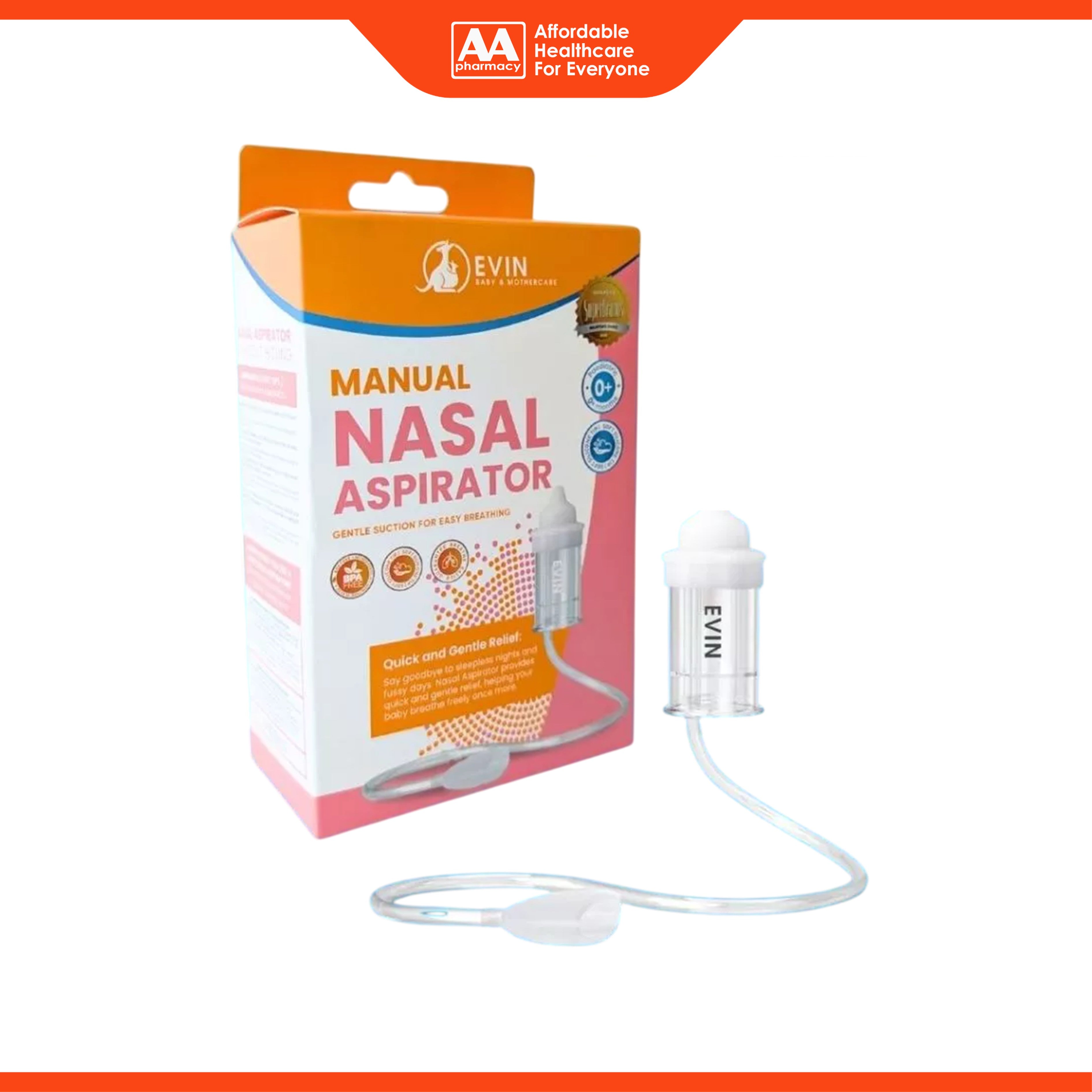 Evin Manual Nasal Aspirator 1's