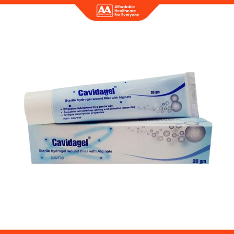 Cavidagel Sterile Hydrogel Wound Filler With Alginate 30g