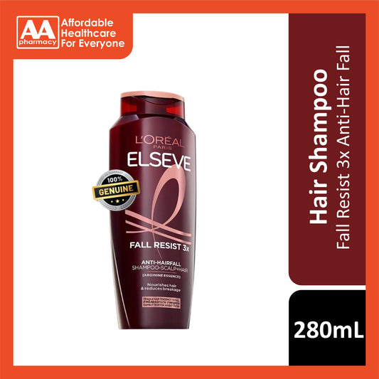 L'Oréal Paris Elseve Fall Resist 3x Anti-Hair Fall Shampoo 280mL