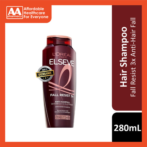 L'Oréal Paris Elseve Fall Resist 3x Anti-Hair Fall Shampoo 280mL