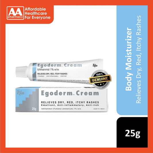 Ego Egoderm Cream 25g (Emollient, Anti-inflammatory, Anti-itch)