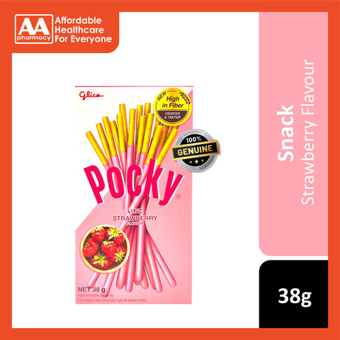 Pocky Crispy Biscuit Stick (Strawberry Flavour) 38g