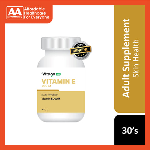 Vitago365 Vitamin E 200IU Caplet 30's