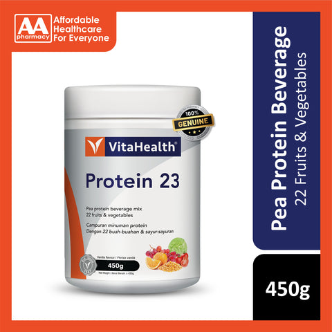 VitaHealth Protein 23 Pea Protein Beverage Mix (Vanilla Flavour) 450g