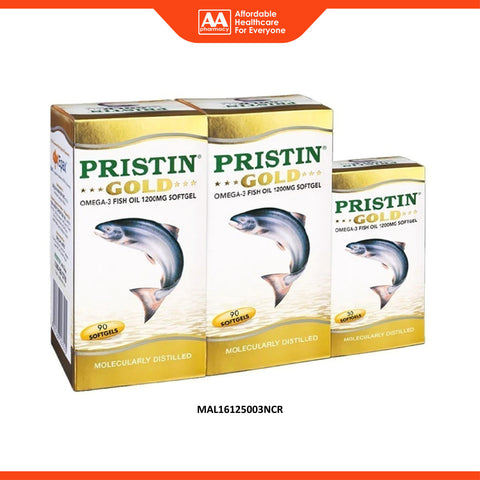 THC Pristin Gold Omega-3 Fish Oil 1200mg Softgel 2x90's+30's [Value Pack]