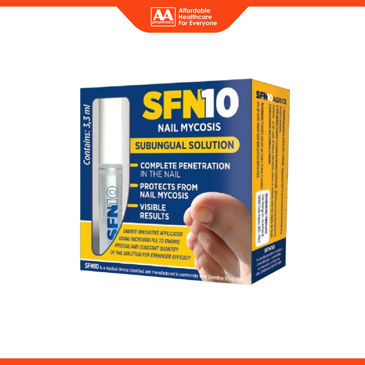 SFN10 Nail Mycosis Subungual Solution (3.3ml)