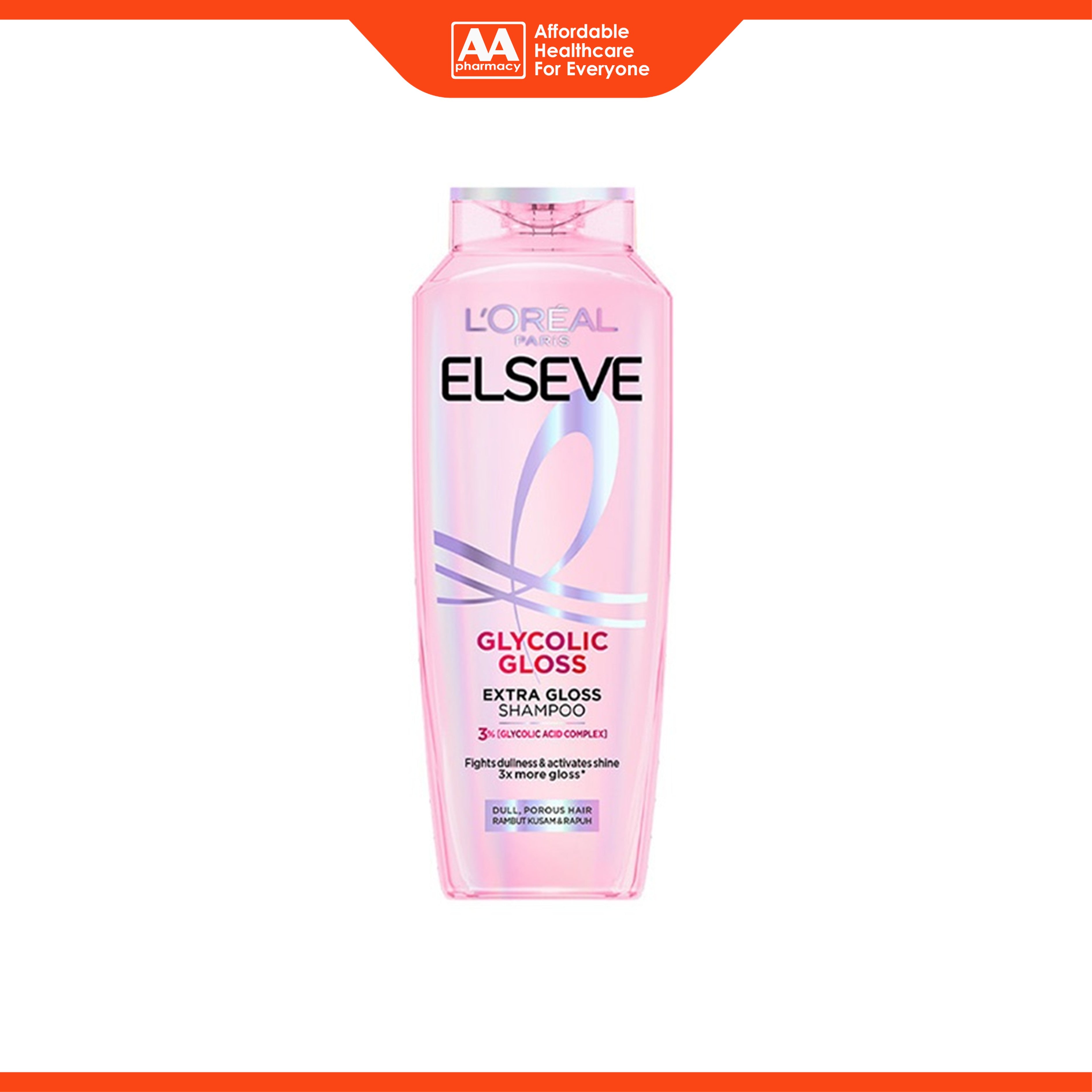 L'Oréal Paris Elseve Glycolic Gloss Extra Gloss Shampoo (280ml)