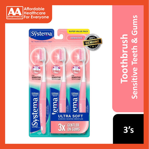 Systema Toothbrush Sensitive 3 Pcs (Super Value Pack)