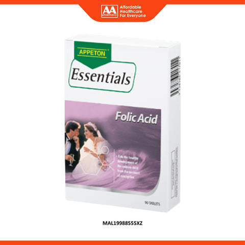 Appeton Essentials Folic Acid 400mcg Tablet 90's