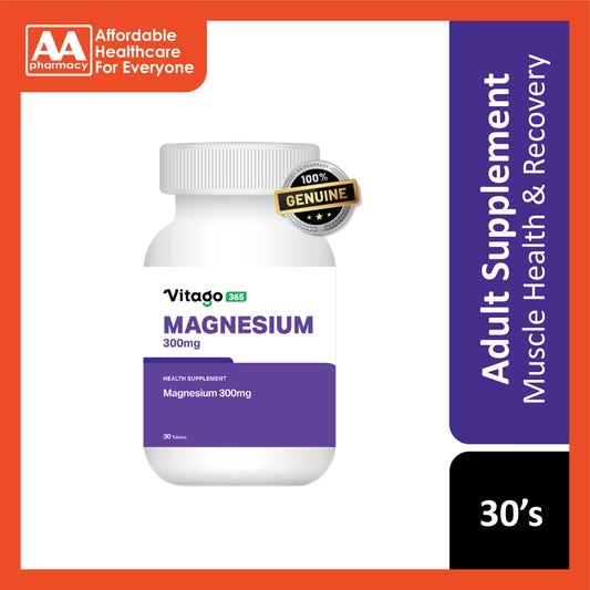 Vitago365 Magnesium 300mg Tablet 30's