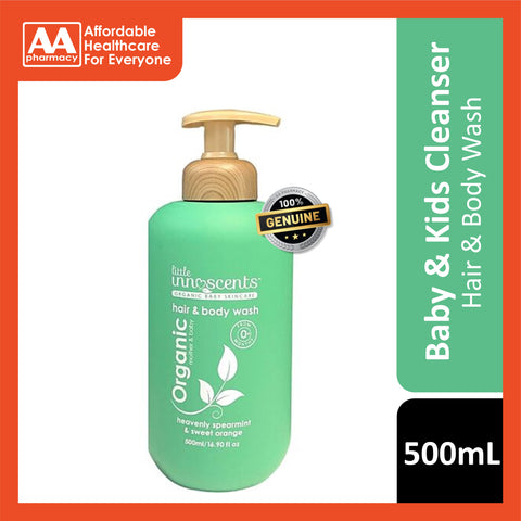 [CLEARANCE] [EXP 02/2025] Little Innoscents Spearmint Hair & Body Wash (Pump Bottle) 500mL