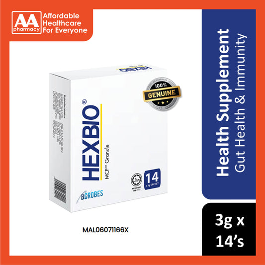 Hexbio MCP Granule (30 Billion CFU Probiotics) Sachet 3gx14's