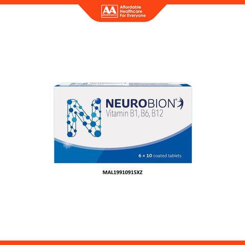 Neurobion (Vitamin B1, B6, B12) Tablet 6x10's