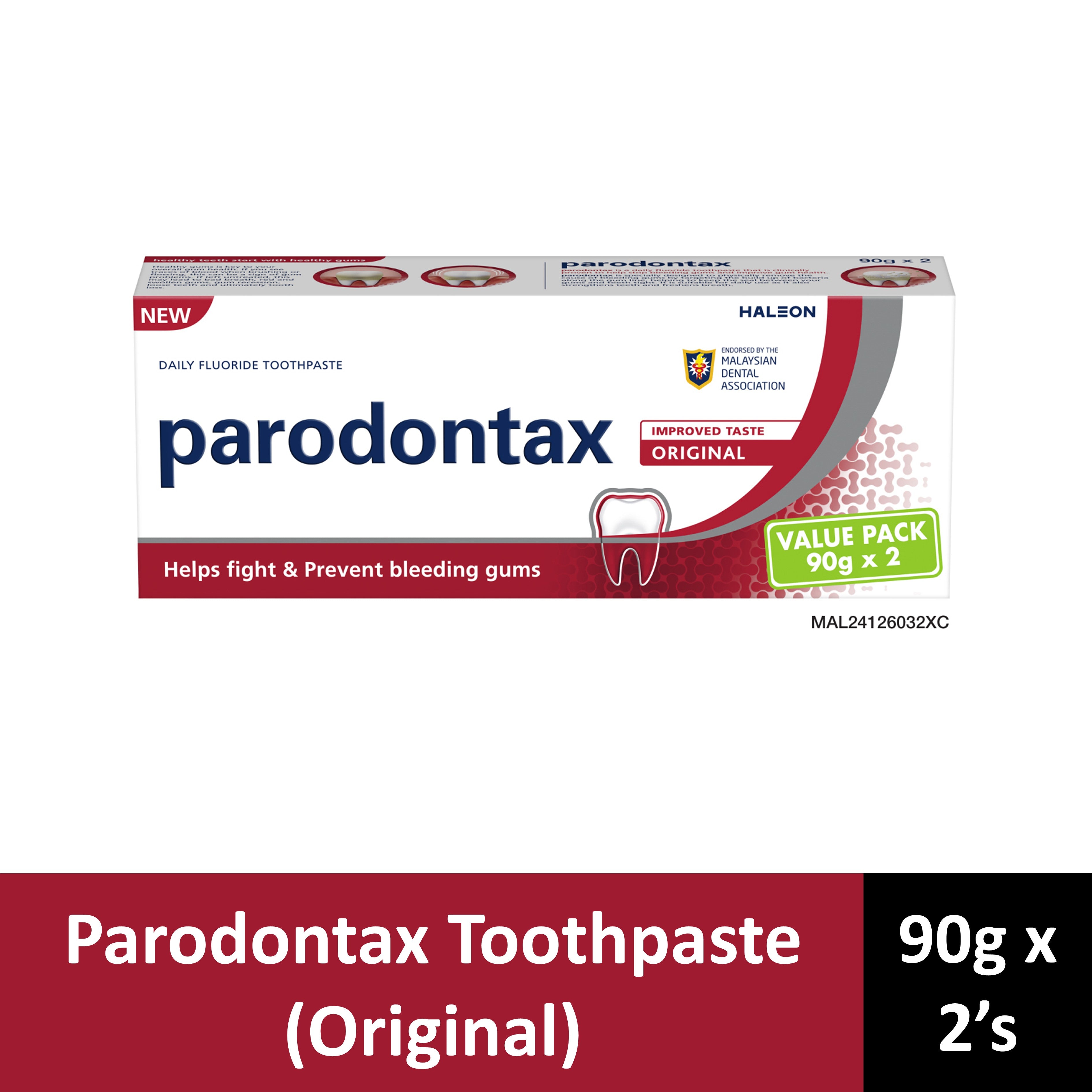 Parodontax Toothpaste (Original) 90gx2's [Value Pack]