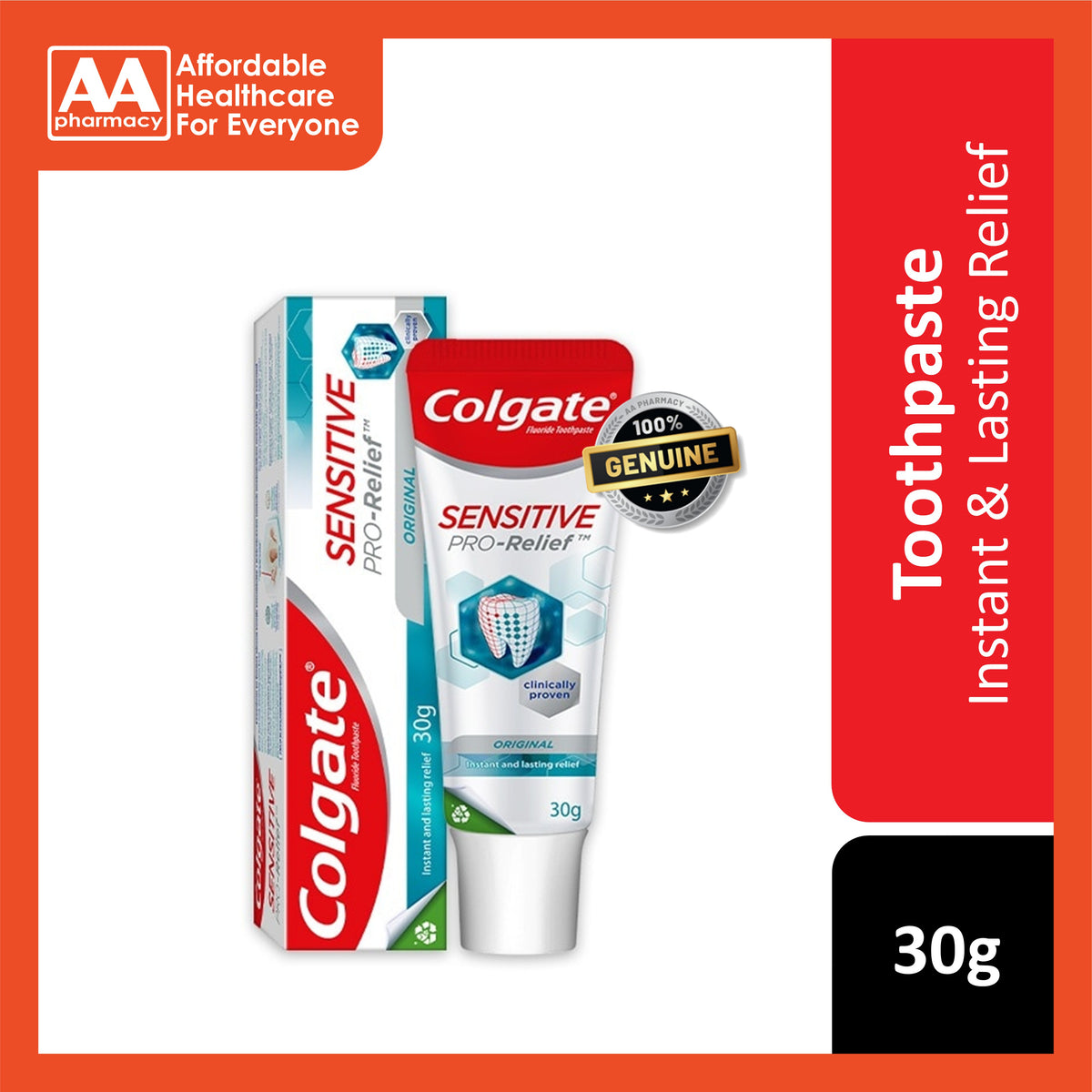 Colgate Professional Toothpaste Colgate Sensitive PRO-Relief (Original) Toothpaste 30g – AA Pharmacy