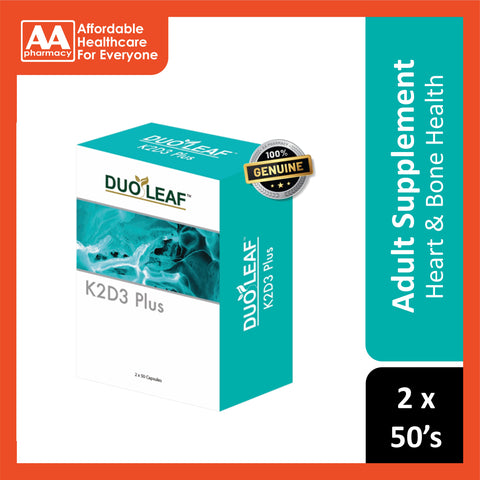 Duoleaf K2 D3 Plus Capsule 2x50's