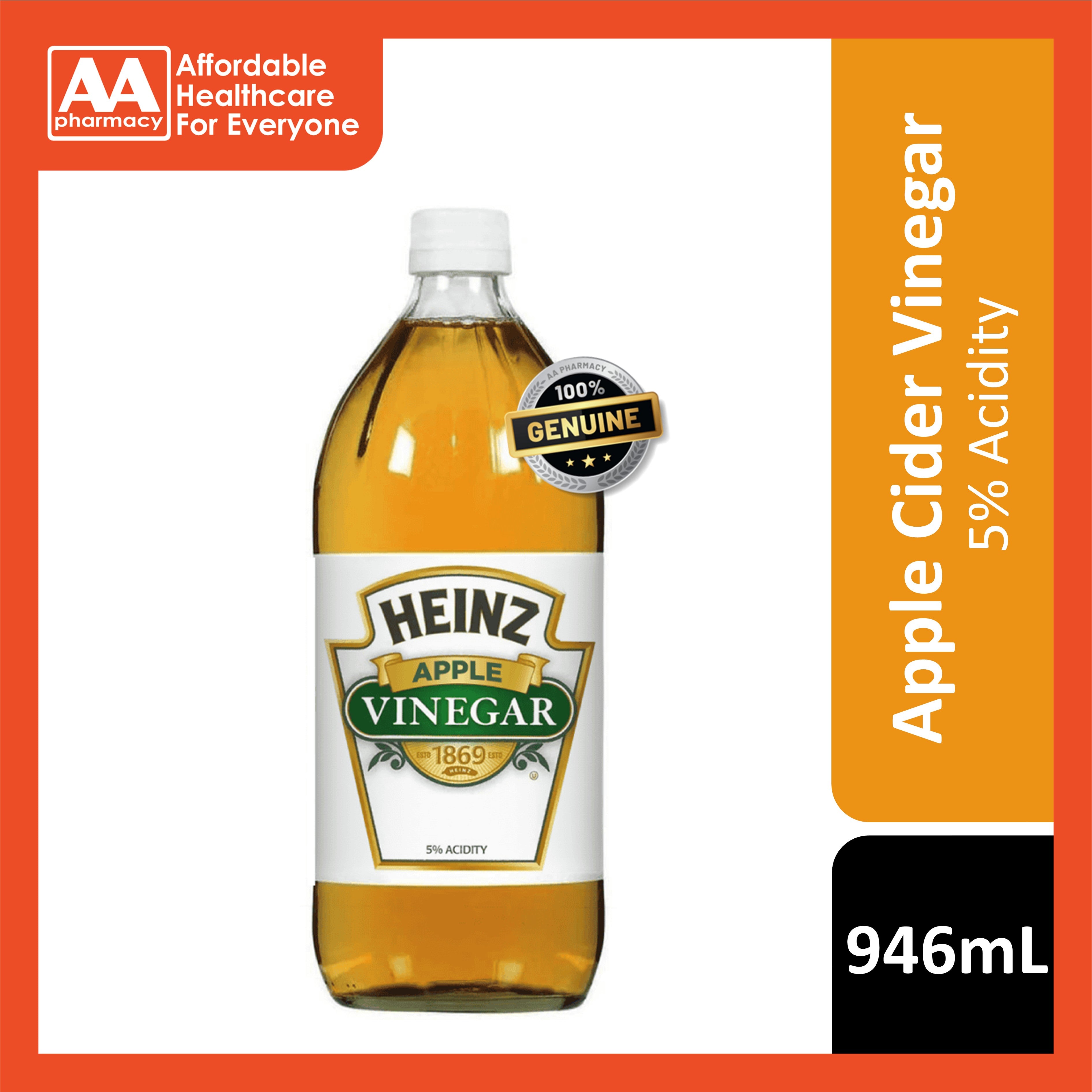 Heinz Apple Vinegar 946mL (5% Acidity)