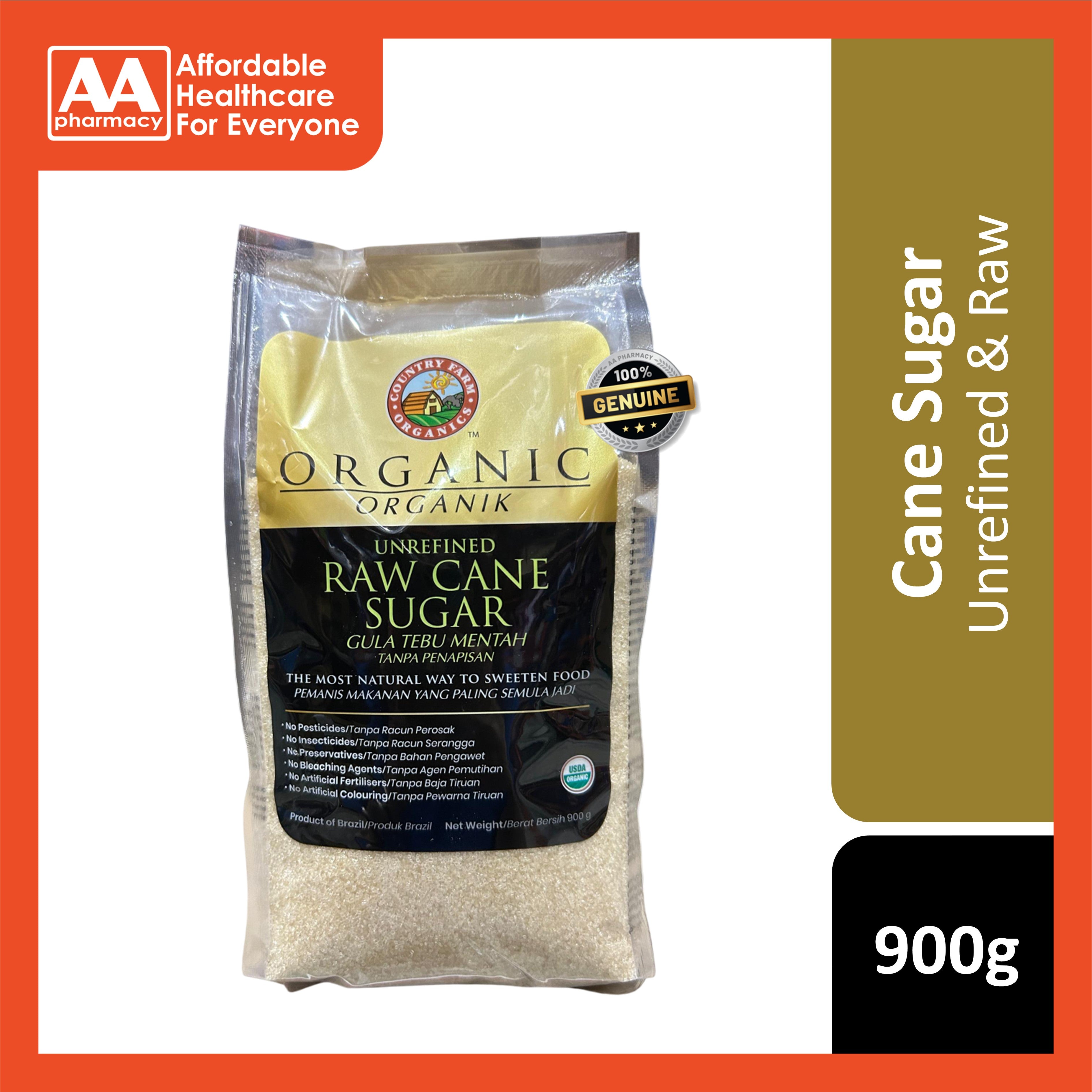 Country Farm Organic Unrefined Raw Cane Sugar 900g