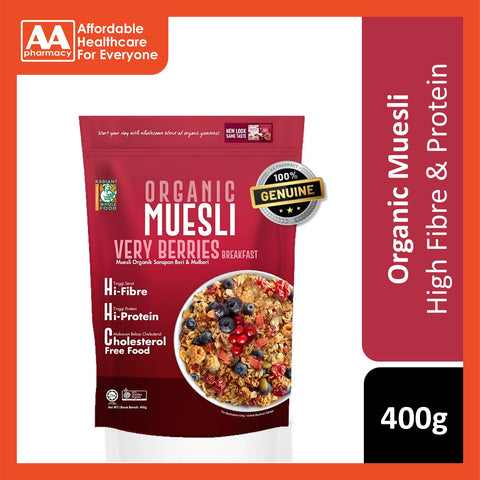 Radiant Organic Muesli Very Berries Breakfast 400g [New Packaging]