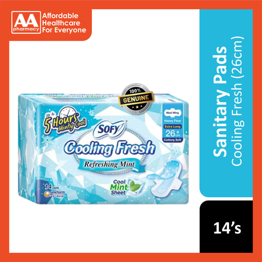 Sofy Cooling Fresh Day Maxi Wing 26cm 14's