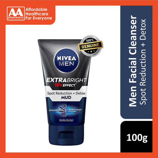 Nivea Men Extra Bright Mud Cleansing Foam 100g