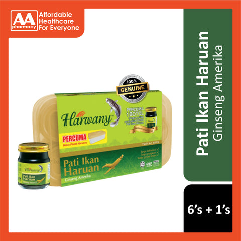 Harwany Pati Ikan Haruan Ginseng Amerika Buy 6 Free 1 (7's)