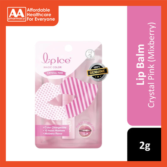 LipIce Magic Color Lip Balm (Crystal Pink Mixberry) 2g