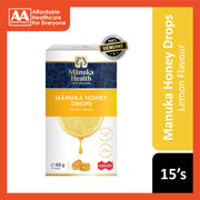 Mānuka Health New Zealand Manuka Honey Drops (Lemon Flavour) MGO400+ 15's