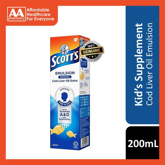 Scott's Cod Liver Oil Extra Emulsion (Original Flavour) 200mL