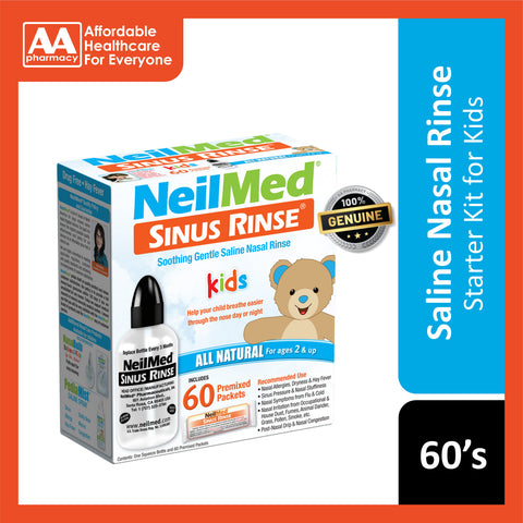 NeilMed Sinus Rinse Paediatric (2 Years+) Starter Kit 60's