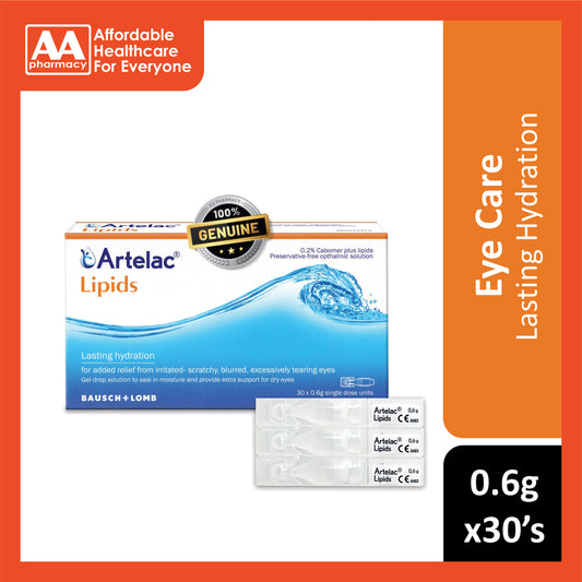 Artelac Lipids Vial 0.6gx30's