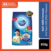 Dutch Lady Growing Up Milk 456 (Plain Flavour) 850g (For Children 4-6 Years)