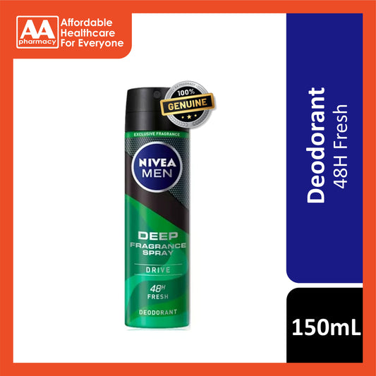 Nivea Men Deep Fragrance Deodorant Spray (Drive) 150mL