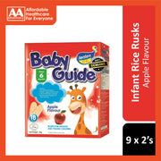 Tenten Baby Guide Rice Rusks (Apple) 36g 9x2's - For 6 Months+