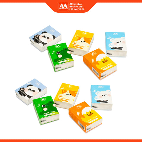 AA Pocket Tissue 3ply x 10 sheets 10's