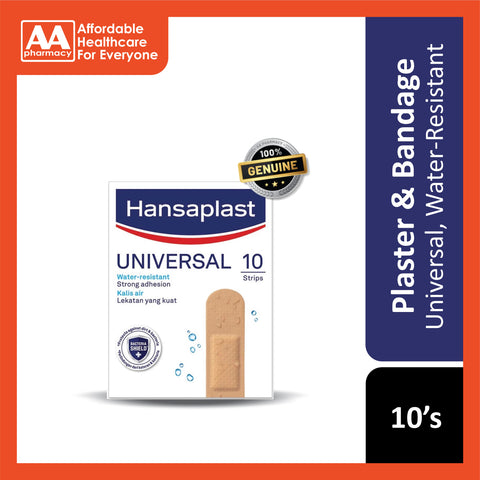 Hansaplast Universal Water-Resistant Plaster 10's