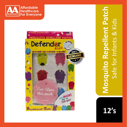 Defender Kids Mosquito Repellent Patch 12's