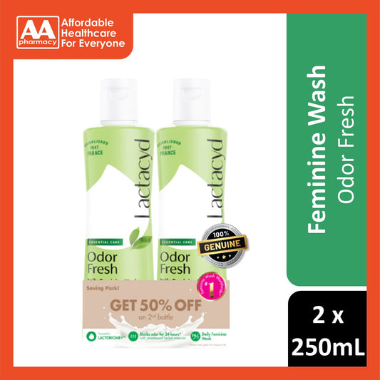Lactacyd Odor Fresh Feminine Hygiene Wash 2x250mL