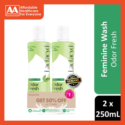 Lactacyd Odor Fresh Feminine Hygiene Wash 2x250mL