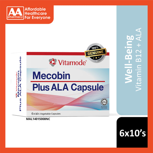Vitamode Mecobin Plus ALA Capsule 6x10's