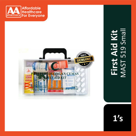 MediShield Quality Equipped ABS Plastic First Aid Kit (MAST 519) - Small, Transparent