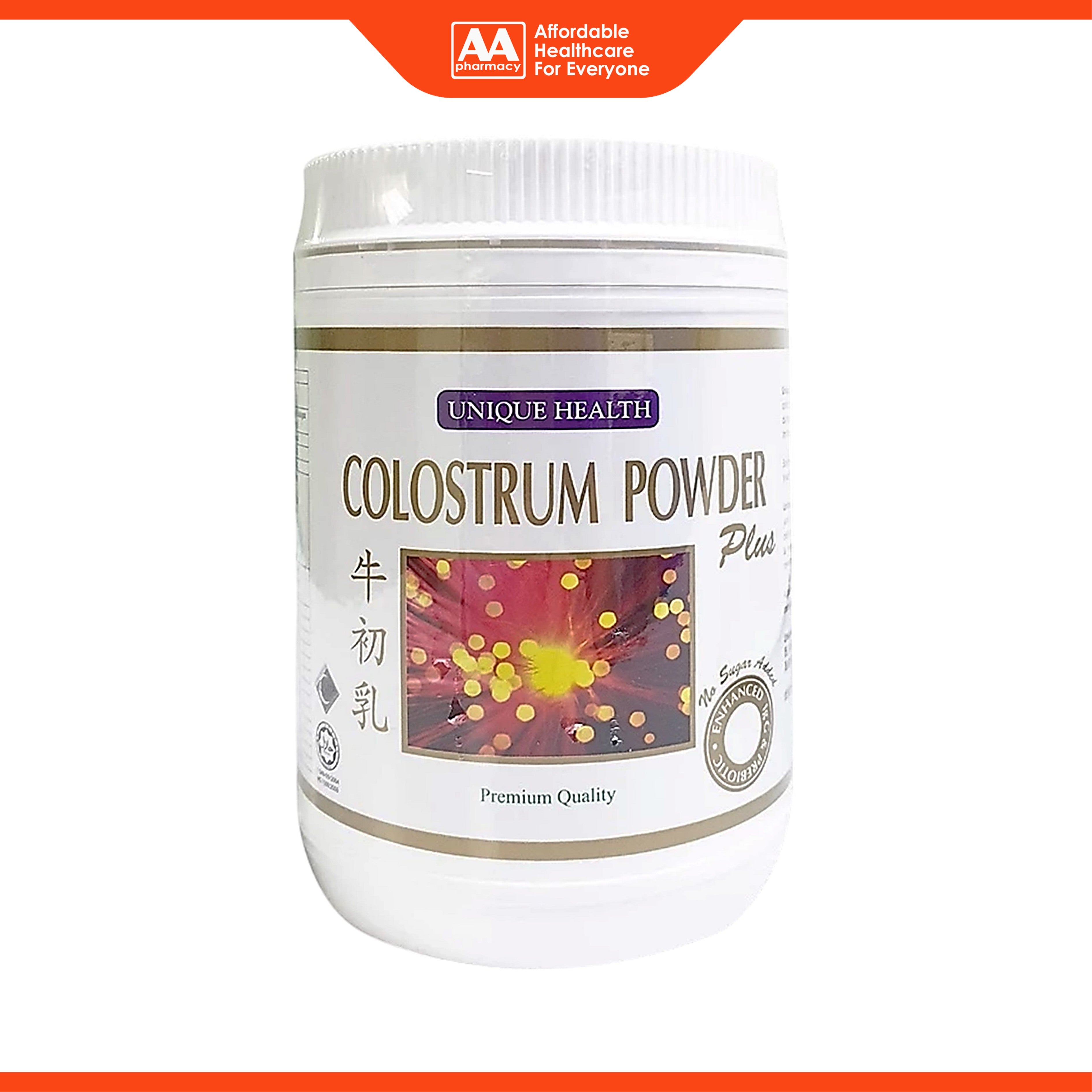 Unique Health Colostrum Powder Plus (500g) - No Sugar Added