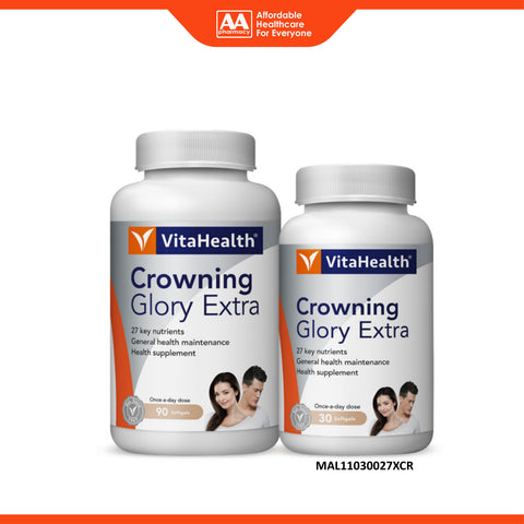 VitaHealth Crowning Glory Extra Softgel 90's + 30's
